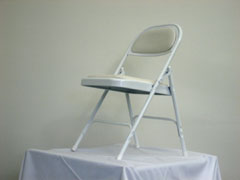 LLS White Folding Chair